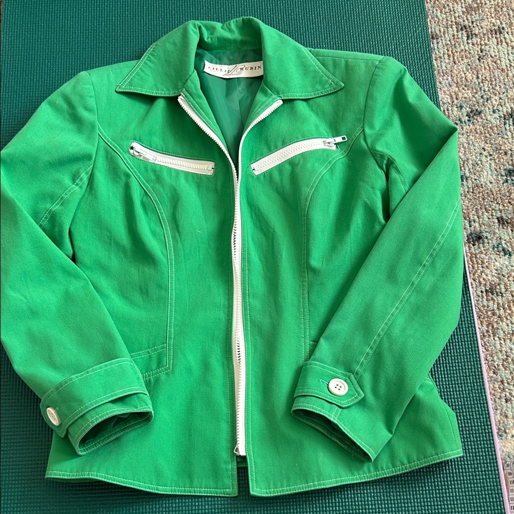 Lillie Rubin vintage green jacket